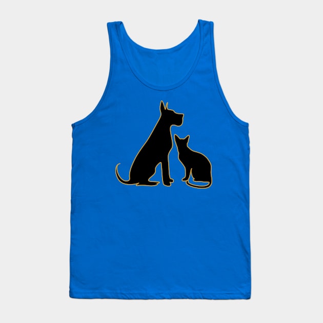 Cat and Dog Tank Top by MichelMM